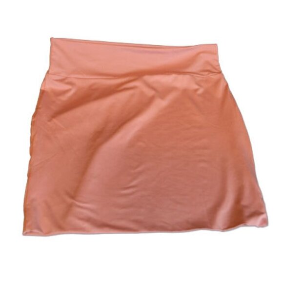 Blush Pink Fitted Stretch Mini Skirt XL - Picture 2 of 3